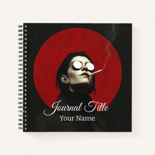 Mitternachtsnebel Journal — Benutzerdefinierter Na Notizblock (Vorderseite)