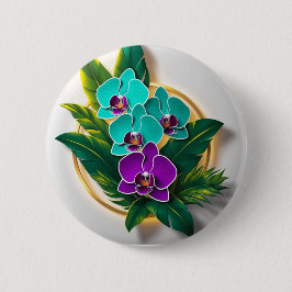 Mitternachtsorchid Button - Dunkle Schönheit im Bl