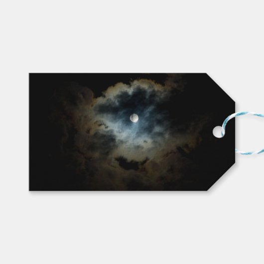 Mitternachtsperle Geschenkanhänger (Vorderseite (Horizontal))