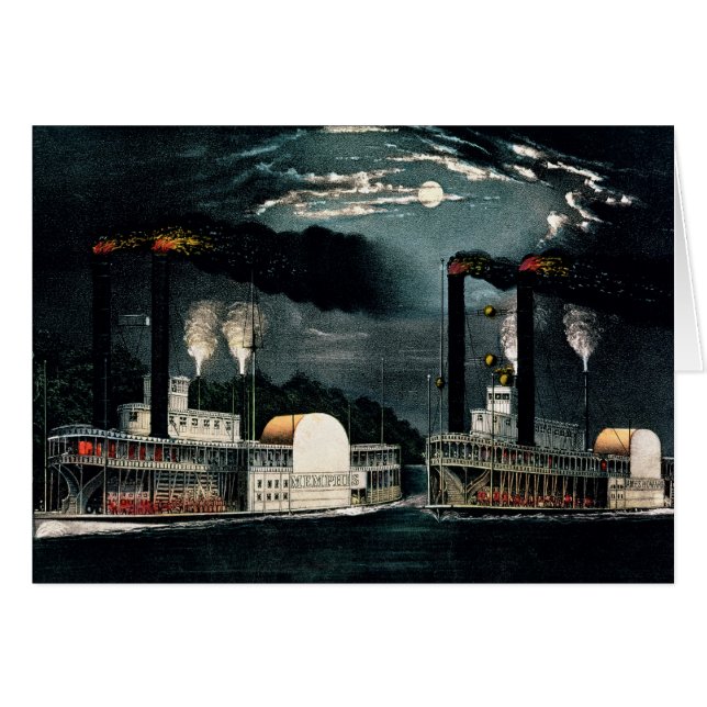 Mitternachtsrennen auf dem Mississippi (Vorderseite (Horizontal))