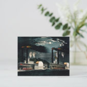 Mitternachtsrennen auf dem Mississippi Postkarte (Stehend Vorderseite)