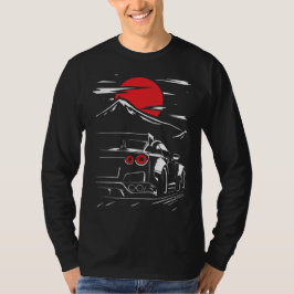 Mitternachtsrennen: Red Moon Racing Car T-Shirt