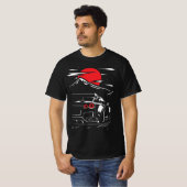 Mitternachtsrennen: Red Moon Racing Car T-Shirt (Vorne ganz)