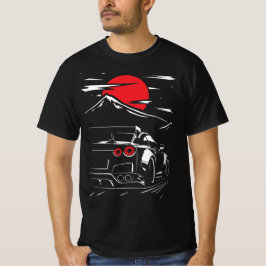 Mitternachtsrennen: Red Moon Racing Car T-Shirt