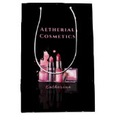 Mitternachtsrosa Custom Salon Geschenktasche Mittlere Geschenktüte (Vorderseite)