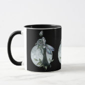 Mitternachtsrose-Gothik-Fee-Kaffeetasse Tasse (Links)