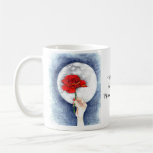 "MitternachtsRose " Kaffeetasse