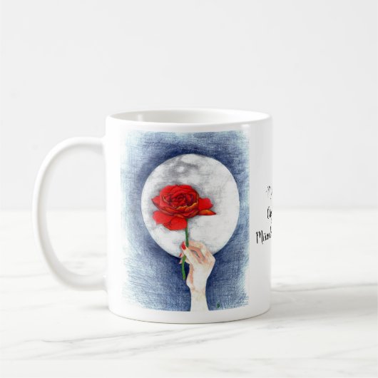 "MitternachtsRose " Kaffeetasse (Links)