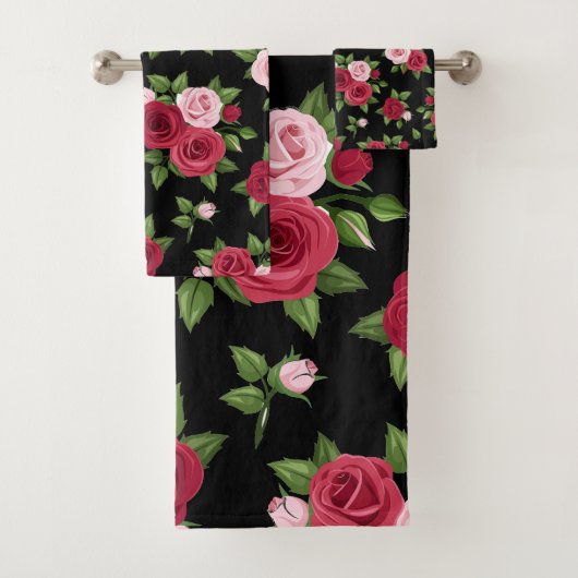 MitternachtsRosen Badhandtuch Set (Insitu)