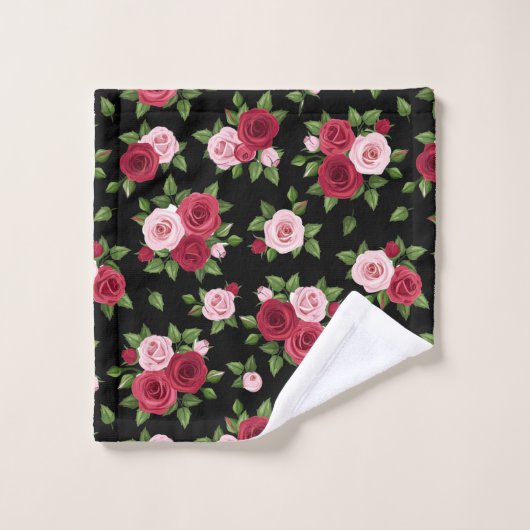 MitternachtsRosen Badhandtuch Set (Waschlappen)