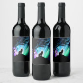 Mitternachtsschale Weinetikett (Flaschen)