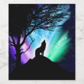 Mitternachtsschale Weinetikett (Einzelnes Label)