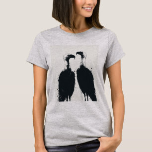 Mitternachtsschatten: Schwarze Ikonische Geier, di T-Shirt