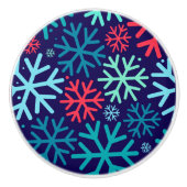 Mitternachtsschneefall-Keramik Keramikknauf (Vorderseite)