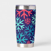 Mitternachtsschneefall Thermal Tumbler Thermobecher (Vorderseite)