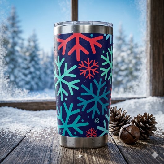 Mitternachtsschneefall Thermal Tumbler Thermobecher