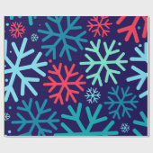 Mitternachtsschneefallpapier Geschenkpapier (Flach)