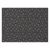 Mitternachtsschneeflocken funkeln auf Schwarz Tischdecke (Vorderseite (Horizontal))