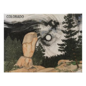 Mitternachtsschneesturm Colorado Poster (Vorderseite)