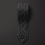 Mitternachtsschwarz Monochrom Paisley Krawatte<br><div class="desc">Diese farbenfrohe Halsbinde verbindet ein traditionelles Paisley-Muster mit einer modernen monochromen Ästhetik und schafft so ein einzigartig auffälliges Design, das sowohl die geschäftliche als auch die lässige Kleidung verbessern kann. Personalisieren Sie mit einem Monogramm, um ein einmaliges Geschenk zu erstellen, das Sie mit Sicherheit beeindrucken wird. Stellen Sie sicher, dass...</div>