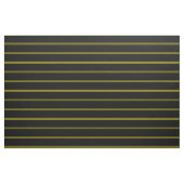Mitternachtsschwarzes, Gold striped Entwurf Stoff (Yard (91,4 cm))