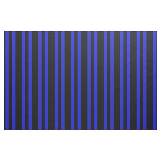 Mitternachtsschwarzes, Königsblaustengel, Streifen Stoff (Fat Quarter (45,7 x 55,9 cm))