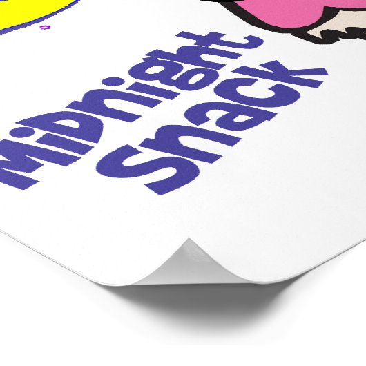 MitternachtsSnack Cupcake Poster (Ecke)