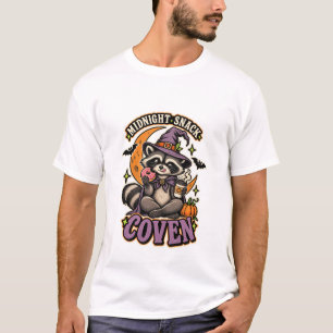 Mitternachtssnack Hexenzirkel Lustiger Waschbär Ha T-Shirt