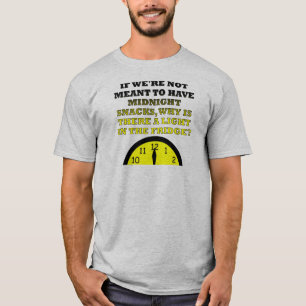 Mitternachtssnacks-Kühlschranklicht Lustiges T-Shi T-Shirt