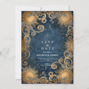 Mitternachtssonne-Himmelhochzeit Save The Date