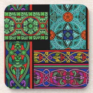 Mitternachtssonne Untersetzer aus festem Glas