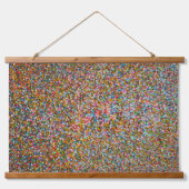 Mitternachtssonne Wandteppich Mit Holzrahmen (Vorne)