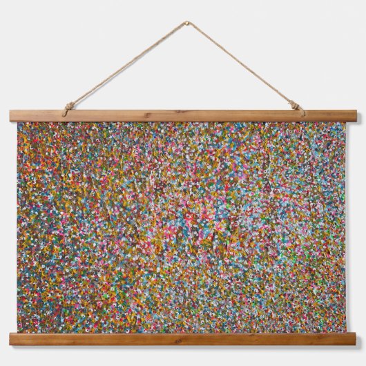 Mitternachtssonne Wandteppich Mit Holzrahmen (Vorne)