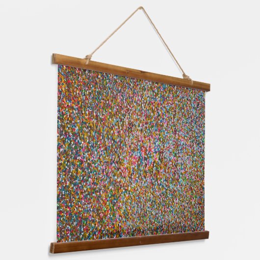 Mitternachtssonne Wandteppich Mit Holzrahmen (Gewinkelt)