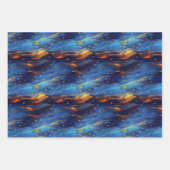 Mitternachtsstars Geschenkpapier Set (Vorderseite 3)