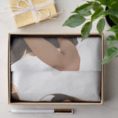 Mitternachtstempo: Sinnliche Anime-Frau in Black D Seidenpapier (Geschenk)