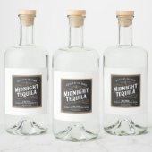 Mitternachtstequila Alkoholflaschenetikett (Flaschen)