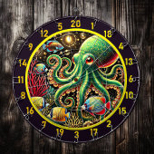Mitternachtstide Octopus Dartboard Dartscheibe
