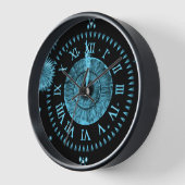 Mitternachtsuhr Hellblau Uhr (Winkel)