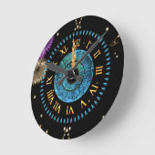 Mitternachtsuhr Runde Wanduhr (Winkel)