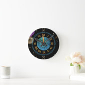 Mitternachtsuhr Runde Wanduhr (Zuhause)