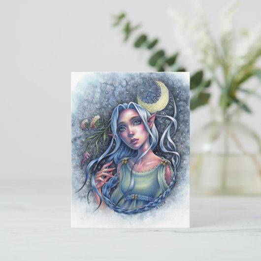 Mitternachtsverzauberung Postkarte (Stehend Vorderseite)