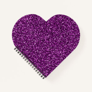 Mitternachtsvioletter Glitter Notizblock