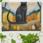 Mitternachtswächter Geschirrtuch (Gefaltet)