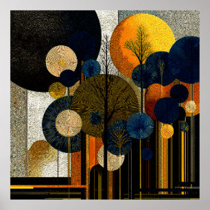 Mitternachtswald auf dem Planeten Merkur #1      Poster