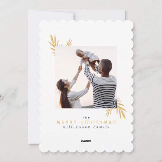 Mitternachtswald Rentier & Weihnachtsbaum Feiertagskarte (Rückseite)