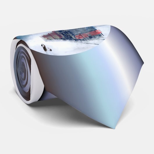 Mitternachtsweihnachtszug mit Mädchen und Sankt Krawatte (Gerollt)