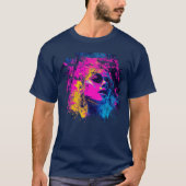 Mitternachtswelle: Dunkler Wave T - Shirt (Vorderseite)