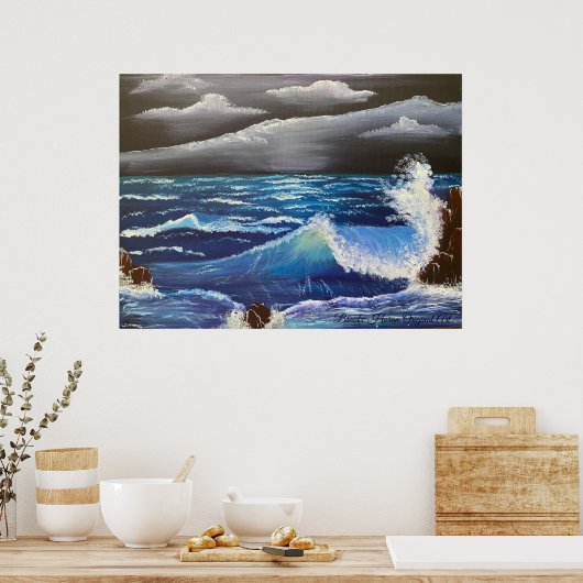 Mitternachtswelle Poster (Küche)