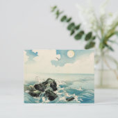 Mitternachtswellen Postkarte (Stehend Vorderseite)